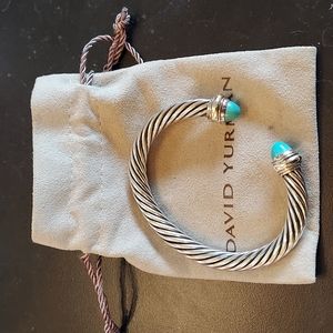 David Yurman medium cuff sterling silver and 14kt. PRICE IS FIRM